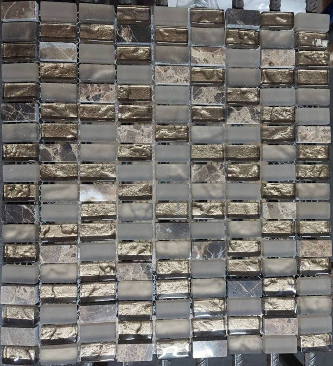 Мозаїка скляна S-MOS CLHT05 ST+GL DARK PEARL Mozaico De Lux (304×286)