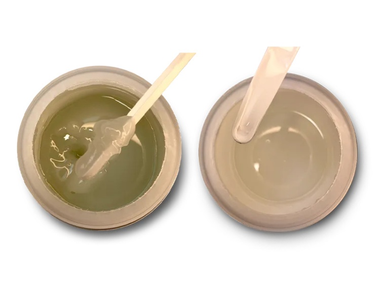 Клей епоксідний Tenax Glaxs (A+B) прозорий 2 кг, гелеподібний морозостійкий нежовтіючий для каменю, агломерату, кераміки