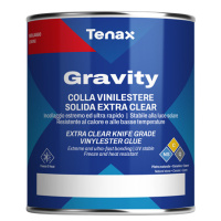 Клей вінілестерний Tenax Gravity прозорий 1 л напівгустий швидкотвердіючий для каменю агломерату кварцу Клей вінілестерний Tenax Gravity прозорий 1 л напівгустий швидкотвердіючий для каменю агломерату кварцу