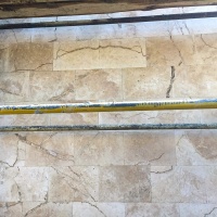 Плитка из травертина Light Filled and Honed 1,2х30,5х45,7 см, бежевая матовая заполненная шлифованная Standart 2-nd ch. Плитка из травертина Light Filled and Honed 1,2х30,5х45,7 см, бежевая матовая заполненная шлифованная Standart 2-nd ch.