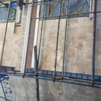 Плитка из травертина Light Filled and Honed 1,2х30,5х45,7 см, бежевая матовая заполненная шлифованная Standart 2-nd ch. Плитка из травертина Light Filled and Honed 1,2х30,5х45,7 см, бежевая матовая заполненная шлифованная Standart 2-nd ch.