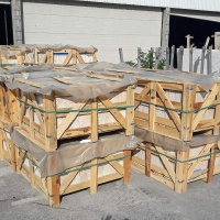 Плитка из травертина Light Filled and Honed 1,2х30,5х45,7 см, бежевая матовая заполненная шлифованная Standart 2-nd ch. Плитка из травертина Light Filled and Honed 1,2х30,5х45,7 см, бежевая матовая заполненная шлифованная Standart 2-nd ch.