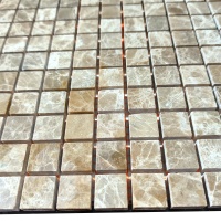 Мозаика из мрамора Полированная МКР-4П (15x15) Emperador Light D