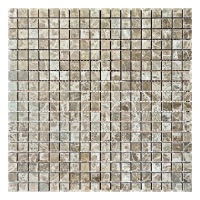 Мозаика из мрамора Полированная МКР-4П (15x15) Emperador Light D