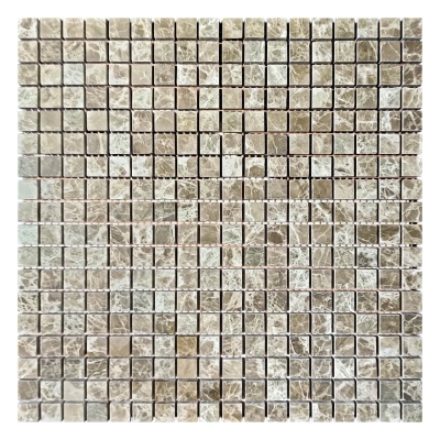 Мозаїка з мармуру Полірована МКР-4П (15x15) Emperador Light D