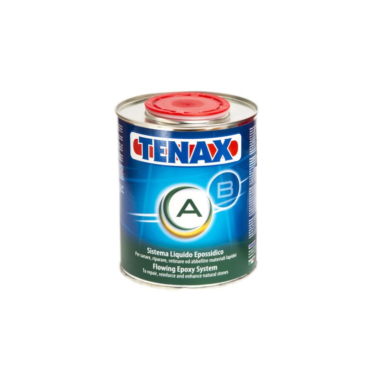 Клей эпоксидный Tenax Resina 6030 прозрачный 1 кг жидкая смола резинатура для ремонта и ламинирования камня