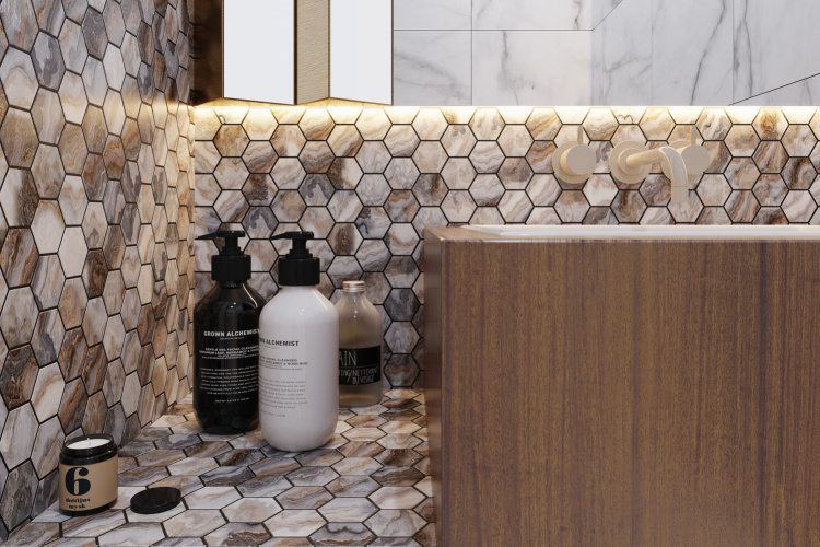 Мозаїка керамічна Kotto Ceramica HEXAGON HP 6012 295 х 295 х 9