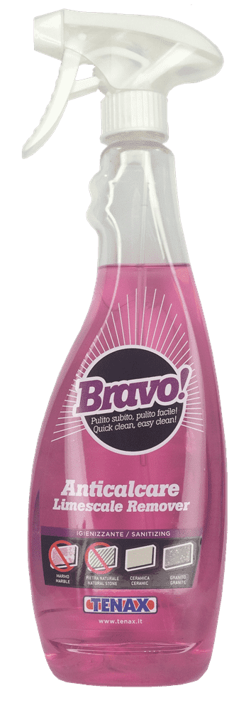 Очищувач Tenax Bravo Anticalcare 1 л кислотний від вапняного нальоту на камені кераміці склі
