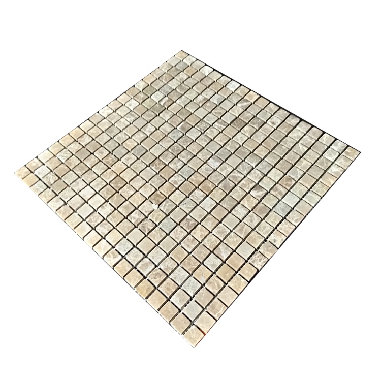 Мозаїка з мармуру Матова МКР-4СВ (15x15) Emperador Light D