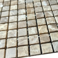 Мозаїка з мармуру Матова МКР-4СВ (15x15) Emperador Light D