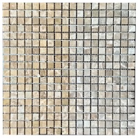 Мозаїка з мармуру Матова МКР-4СВ (15x15) Emperador Light D