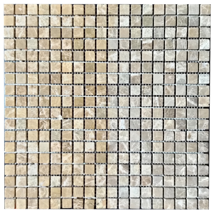 Мозаїка з мармуру Матова МКР-4СВ (15x15) Emperador Light D