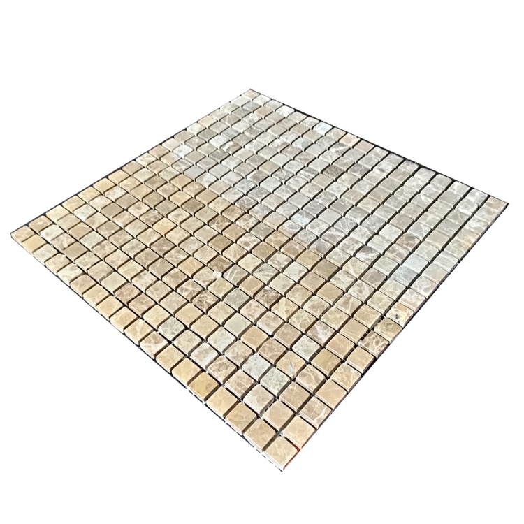 Мозаїка з мармуру Матова МКР-4СВ (15x15) Emperador Light D