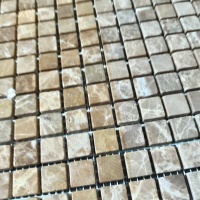 Мозаїка з мармуру Матова МКР-4СВ (15x15) Emperador Light D