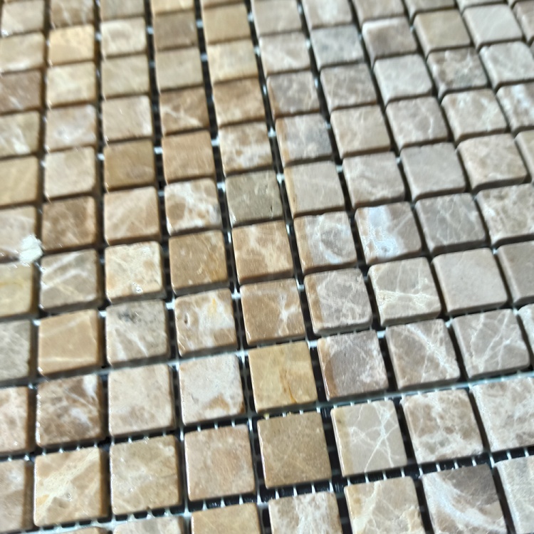 Мозаїка з мармуру Матова МКР-4СВ (15x15) Emperador Light D