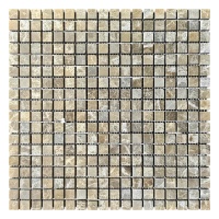 Мозаїка з мармуру Матова МКР-4СВ (15x15) Emperador Light D