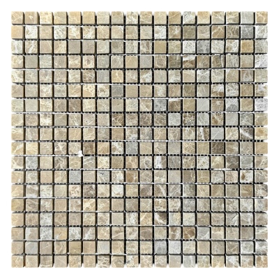 Мозаїка з мармуру Матова МКР-4СВ (15x15) Emperador Light D