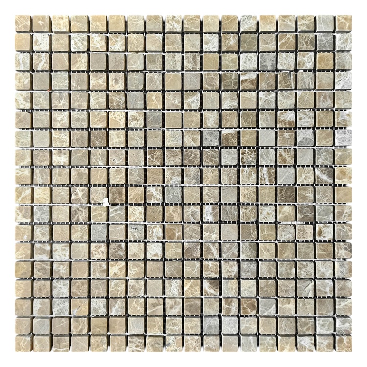 Мозаїка з мармуру Матова МКР-4СВ (15x15) Emperador Light D