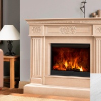 Портал для каміна Bravo Александрія Polaris мармур білий прямий Портал для каміна Bravo Александрія Polaris мармур білий прямий