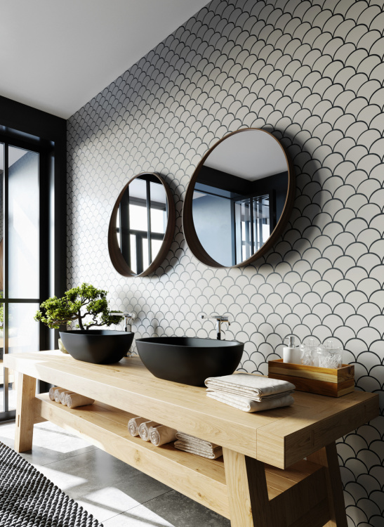 Мозаїка керамічна Kotto Ceramica SCALES SC 6001 Flora Grey 240 x 240 x 9 (0,037 m.2)