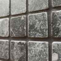 Чорна мармурова мозаїка матова МКР-2СВ 195