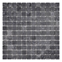 Чорна мармурова мозаїка матова МКР-2СВ 195