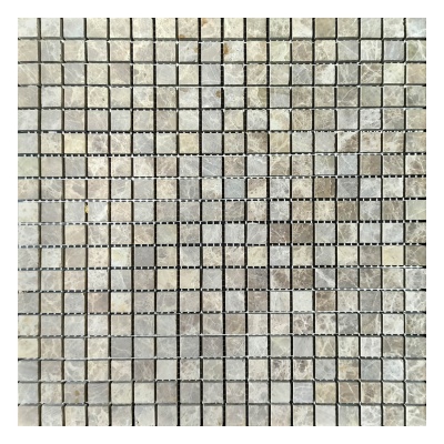 Мозаїка з мармуру Матова МКР-4СН (15x15) Emperador Light D