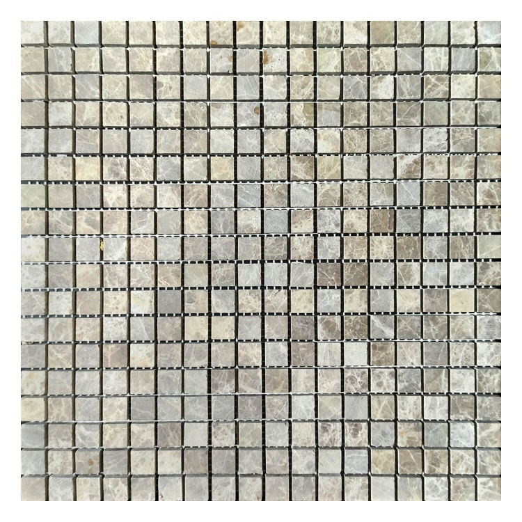 Мозаїка з мармуру Матова МКР-4СН (15x15) Emperador Light D