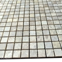 Мозаїка з мармуру Матова МКР-4СН (15x15) Emperador Light D