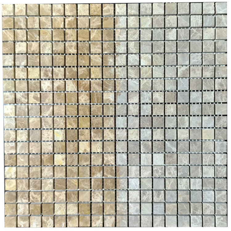 Мозаїка з мармуру Матова МКР-4СН (15x15) Emperador Light D