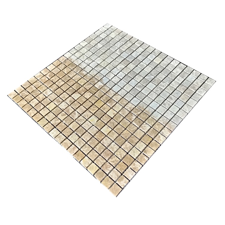 Мозаїка з мармуру Матова МКР-4СН (15x15) Emperador Light D