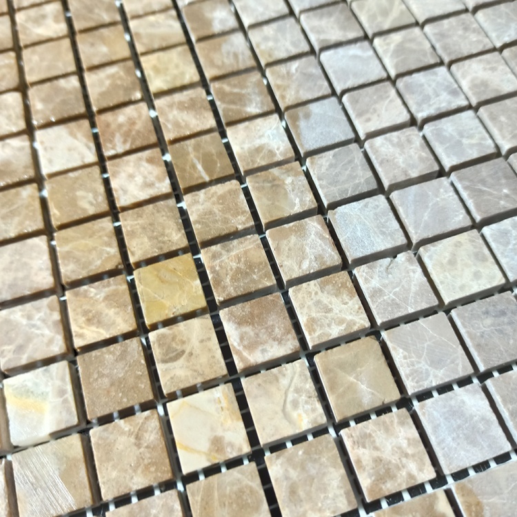 Мозаїка з мармуру Матова МКР-4СН (15x15) Emperador Light D