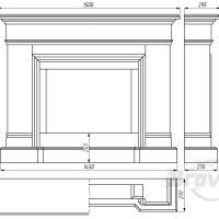 Портал для каміна Bravo Мадрид Polaris мармур білий прямий Портал для каміна Bravo Мадрид Polaris мармур білий прямий