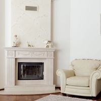 Портал для каміна Bravo Париж Crema Marfil мармур бежевий прямий Портал для каміна Bravo Париж Crema Marfil мармур бежевий прямий