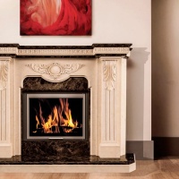 Портал для каміна Bravo Барселона Crema Marfil + Emperador Dark мармур бежевий/коричневий кутовий Портал для каміна Bravo Барселона Crema Marfil + Emperador Dark мармур бежевий/коричневий кутовий