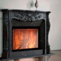 Портал для каміна Bravo Нью-Йорк Botticino мармур бежевий кутовий Портал для каміна Bravo Нью-Йорк Botticino мармур бежевий кутовий