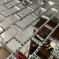 Мозаїка дзеркальна DecorStoneHub Zs-brik-Z срібляста 338х318 мм цегляна кладка для спальні та ванної Мозаїка дзеркальна DecorStoneHub Zs-brik-Z срібляста 338х318 мм цегляна кладка для спальні та ванної