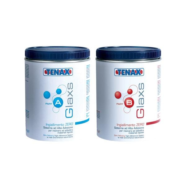 Прозорий епоксидний клей для каменю Glaxs BM A + B (0.9+0.9 л) TENAX