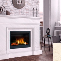 Портал для каміна Bravo Мадрид Botticino мармур бежевий прямий Портал для каміна Bravo Мадрид Botticino мармур бежевий прямий