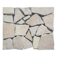 Брекчія мармурова на сітці, бежева 20мм