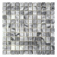 Мозаїка з мармуру Полірована МКР-2П (23x23) Grey Mix