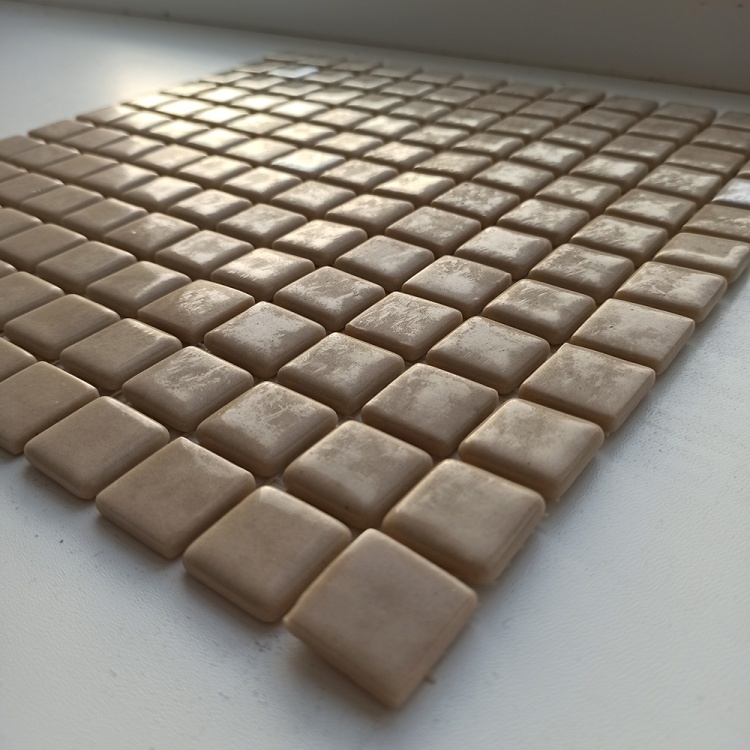 Мозаика стеклянная Beige Mono DNV-01 (BK) AquaMo