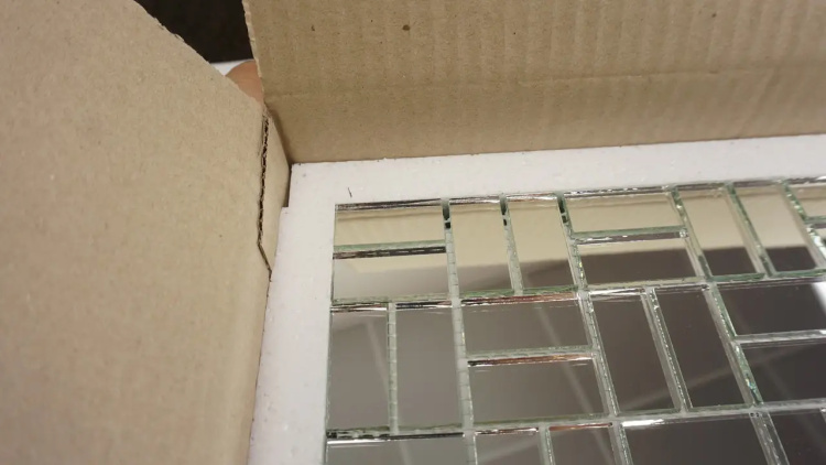 Мозаїка дзеркальна DecorStoneHub Zs-gmt-Z срібляста 318х318 мм паркет плетінка для салона та клубу