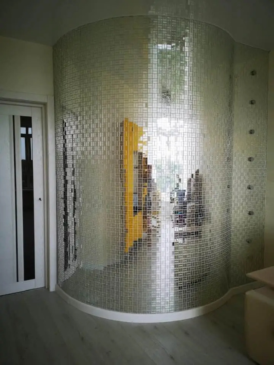 Мозаїка дзеркальна DecorStoneHub Zs-gmt-Z срібляста 318х318 мм паркет плетінка для салона та клубу