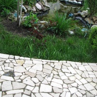 Брекчия мраморная без сетки, бежевая 20мм