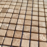 Мозаика из мрамора Матовая МКР-4СВ (15x15) Emperador Light