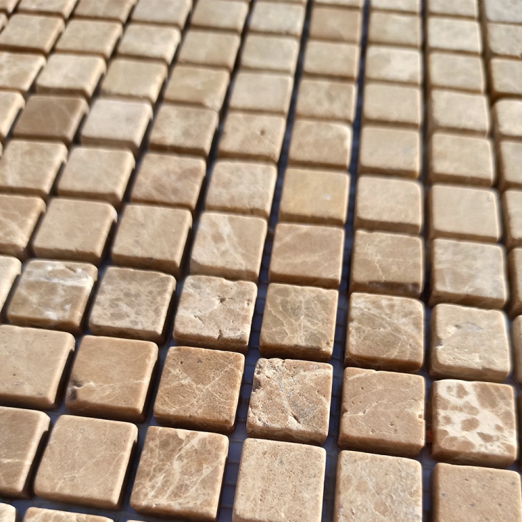 Мозаика из мрамора Матовая МКР-4СВ (15x15) Emperador Light