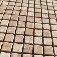 Мозаика из мрамора Матовая МКР-4СВ (15x15) Emperador Light