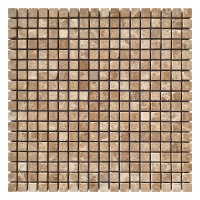 Мозаика из мрамора Матовая МКР-4СВ (15x15) Emperador Light