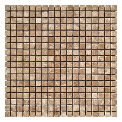 Мозаїка із мармуру Матова МКР-4СВ (15x15) Emperador Light